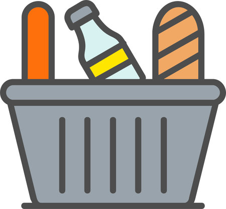 Groceries Vector Icon Designのイラスト素材