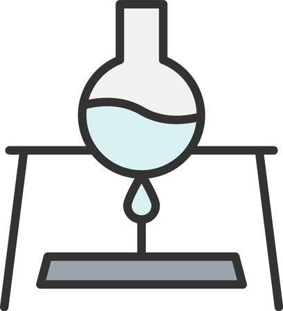 Bulb and Burnner Vector Icon Designのイラスト素材