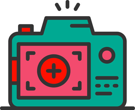 Photo  Film Roll Vector Icon Designのイラスト素材