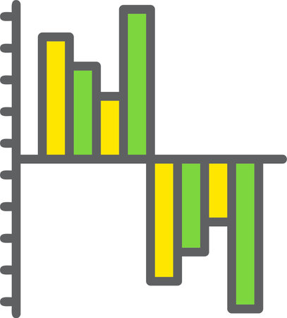 Gantt Chart Vector Icon Designのイラスト素材