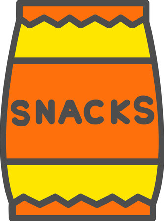 Snacks Vector Icon Designのイラスト素材