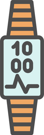 Smartwatch Vector Icon Designのイラスト素材