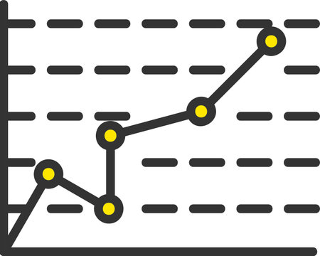 Graph Vector Icon Designのイラスト素材