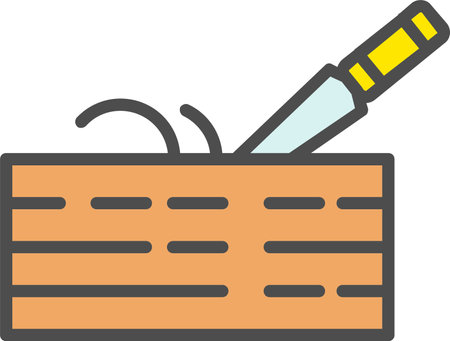 Wood Vector Icon Designのイラスト素材