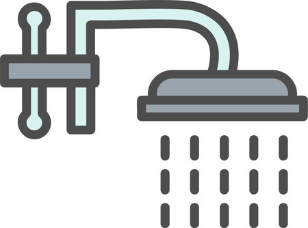 Shower Vector Icon Designのイラスト素材