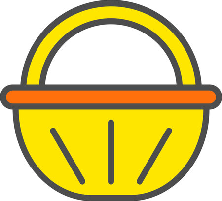 Food Basket Vector Icon Designのイラスト素材