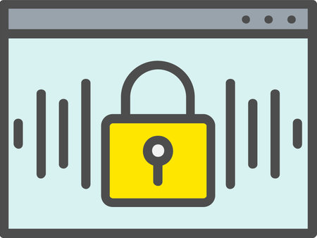 Voice Lock Vector Icon Designのイラスト素材