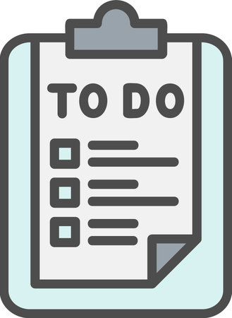 To Do List Vector Icon Design