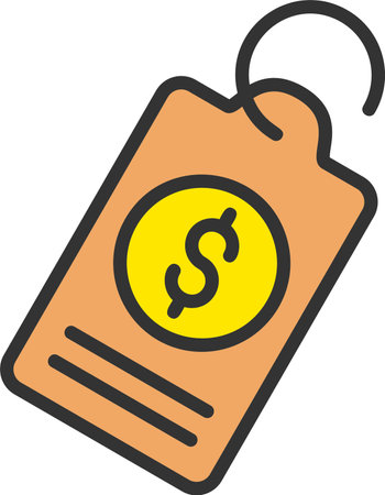 Tag Vector Icon Designのイラスト素材