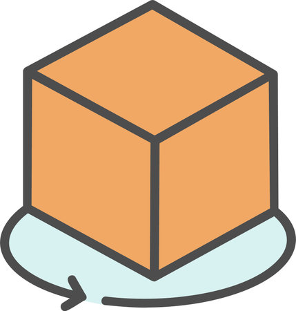 3d Cube Vector Icon Designのイラスト素材
