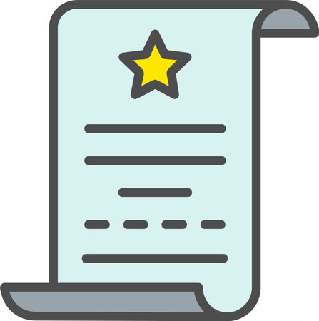 Parchment Vector Icon Designのイラスト素材