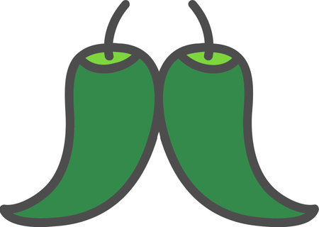 Pepper Vector Icon Designのイラスト素材