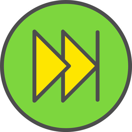 Fast Forward Vector Icon Designのイラスト素材