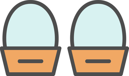 Eggs Vector Icon Designのイラスト素材