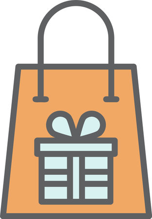 Gift Bag Vector Icon Designのイラスト素材