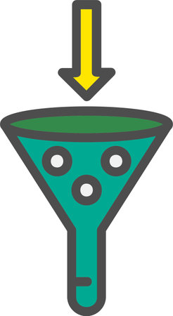 Funnel Vector Icon Designのイラスト素材