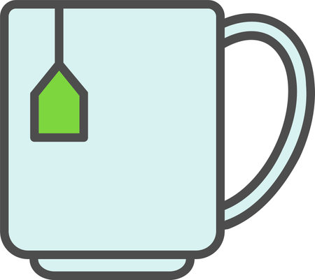 Tea Cup Vector Icon Designのイラスト素材