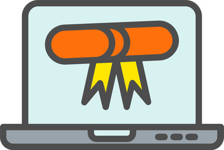 Degree Vector Icon Designのイラスト素材