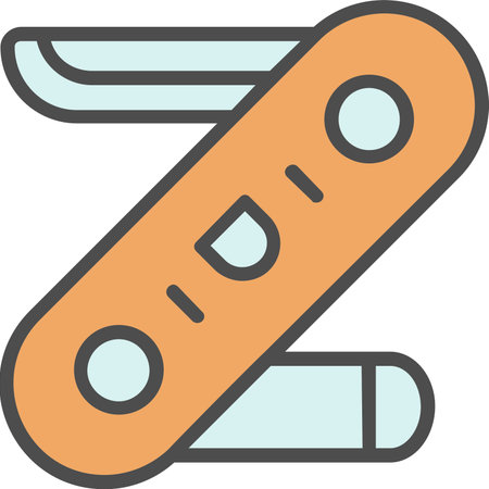 Pocket Knife Vector Icon Design