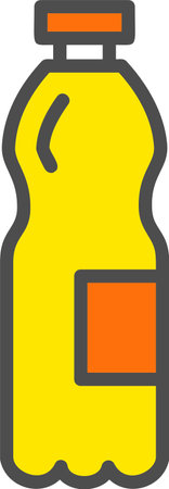 Water Bottle Vector Icon Designのイラスト素材