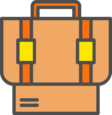 Briefcase Vector Line Vector Icon Designのイラスト素材