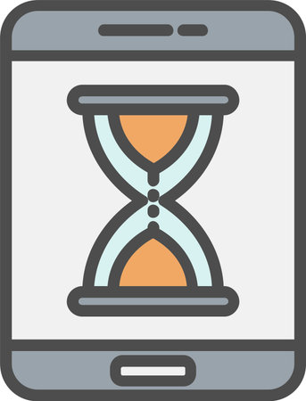 Hourglass Vector Icon Design