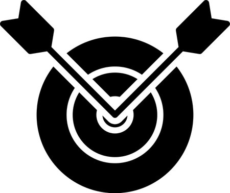 Target Glyph Icon Designのイラスト素材