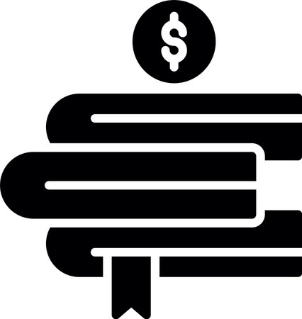 Books Glyph Icon Designのイラスト素材