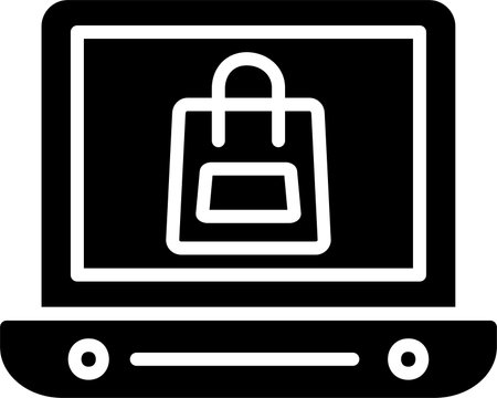 Shopping OnGlyph Glyph Icon Designのイラスト素材