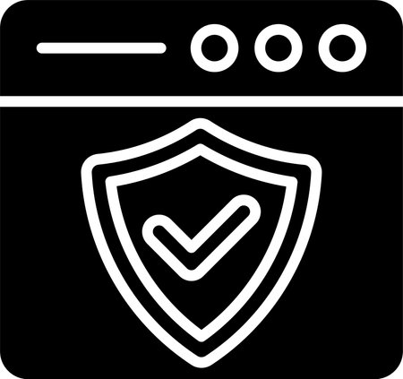 Antivirus Glyph Icon Designのイラスト素材