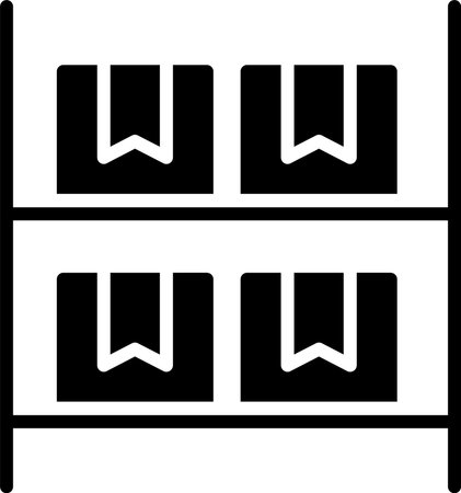 Inventory Glyph Icon Designのイラスト素材