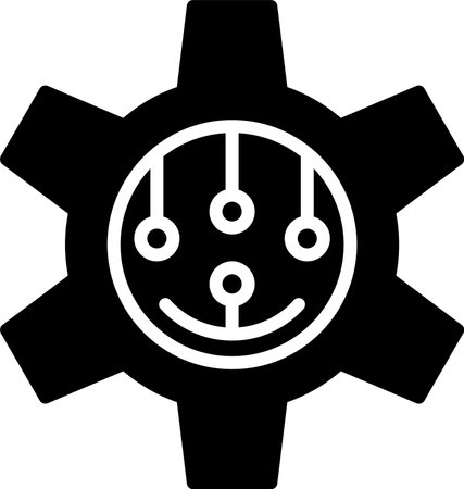 Setting Glyph Icon Designのイラスト素材