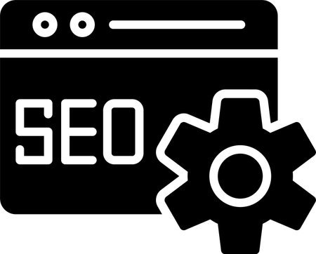 Seo And Web Glyph Icon Designのイラスト素材