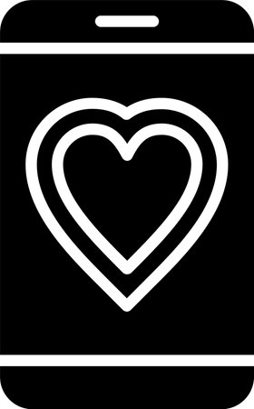 Like Glyph Icon Designのイラスト素材