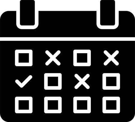 Calendar Event Glyph Icon Designのイラスト素材