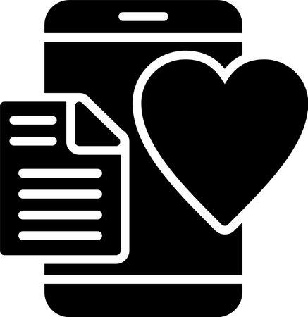 Favourite Glyph Icon Designのイラスト素材