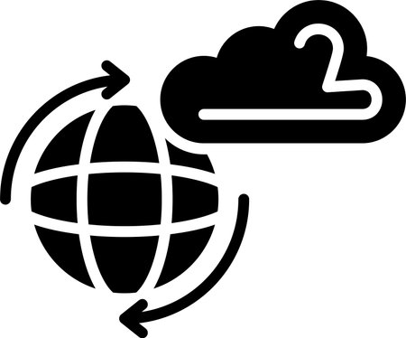 Worldwide Glyph Icon Designのイラスト素材