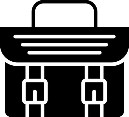 Briefcase Glyph Icon Designのイラスト素材
