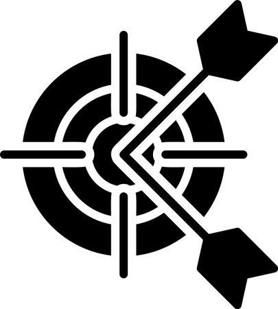 Target Glyph Icon Designのイラスト素材