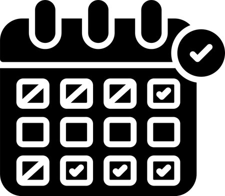 Appointment Glyph Icon Designのイラスト素材