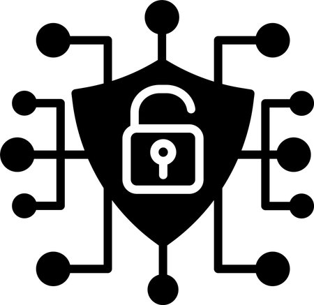 Cyber Security Glyph Icon Design