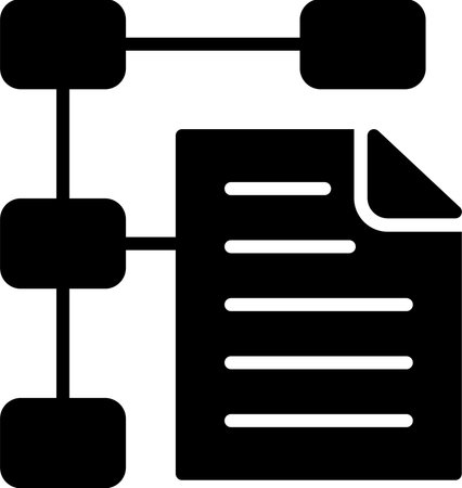 Structure Glyph Icon Designのイラスト素材