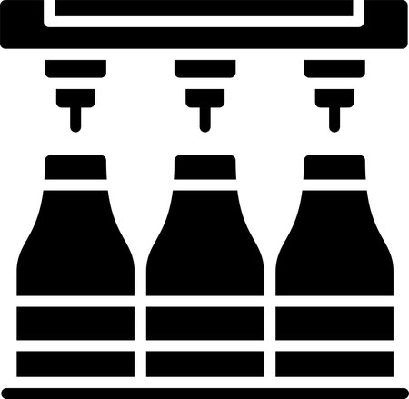 Bottling  Glyph Icon Designのイラスト素材