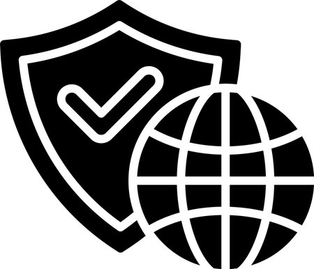 Security Glyph Icon Designのイラスト素材