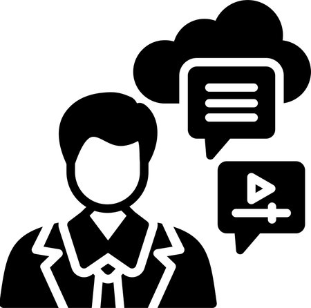 Content Glyph Icon Designのイラスト素材