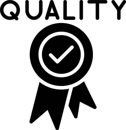 Quality Glyph Icon Designのイラスト素材