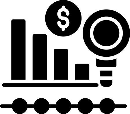 Benchmark Glyph Icon Designのイラスト素材