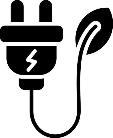 Biomass Glyph Icon Designのイラスト素材