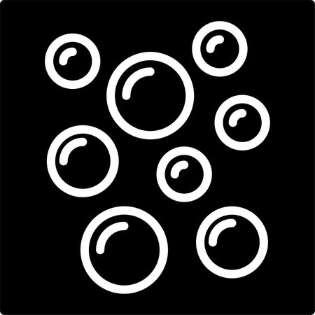 Bubbles Glyph Icon Designのイラスト素材