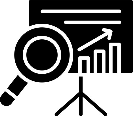 Analysis Glyph Icon Designのイラスト素材